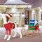 Costway Pre-Lit Christmas Dog Sleigh & Gift Boxes Combo Xmas Decoration with 170 Lights